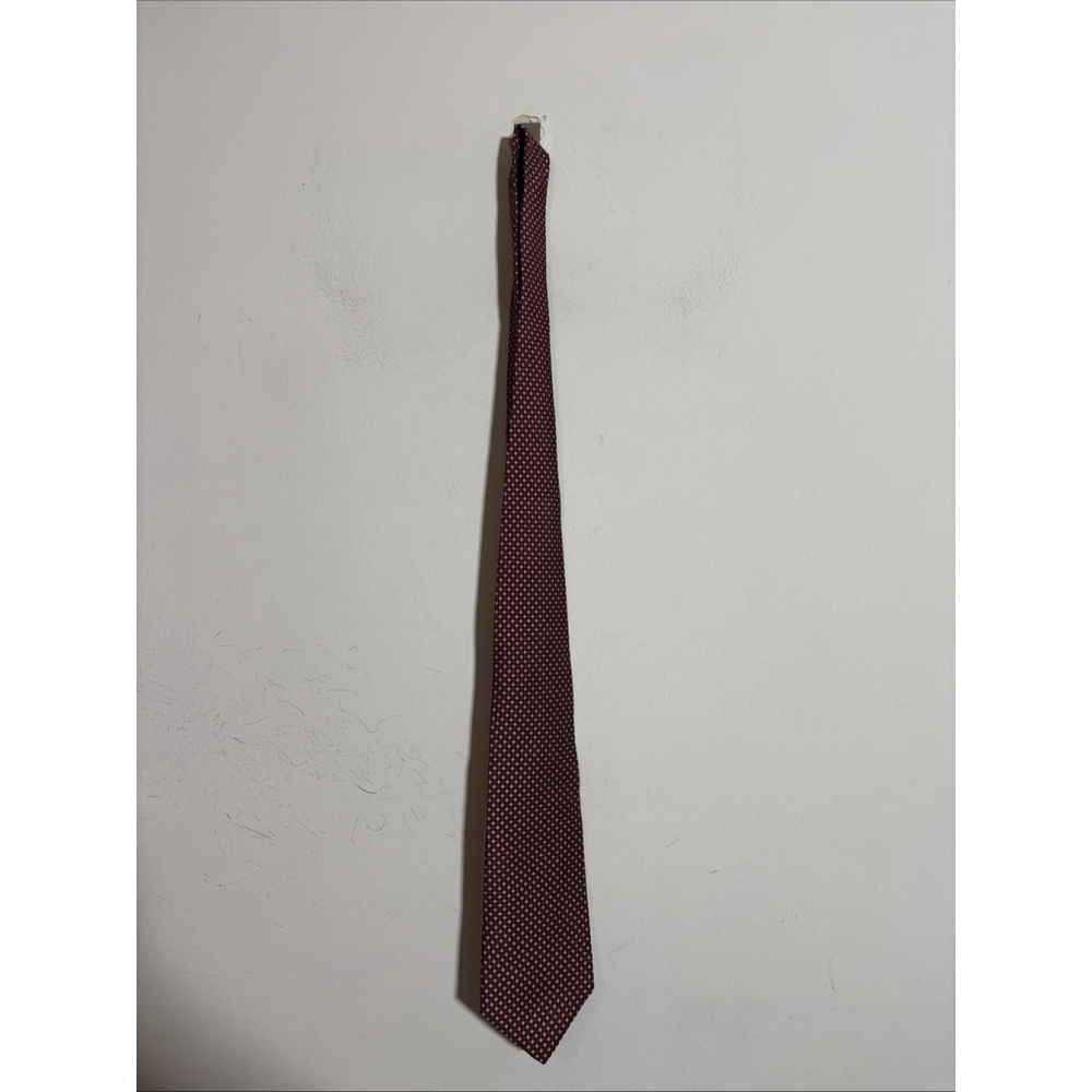 EUC MEN’S RAPHAEL SILK ROMA MILANO CIRCLE TIE RED BLUE 57” LENGTH